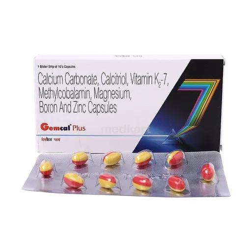 gemcal plus capsule 10's